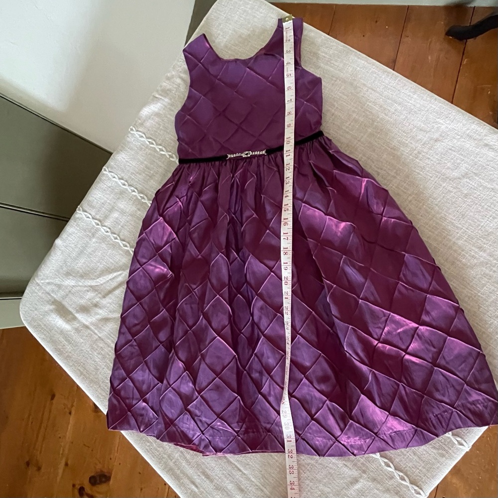 Purple Iridescent Satin Dress — Formal Girl’s Size: 7 by Perfectly Dressed 🎀 - Picture 11 of 14